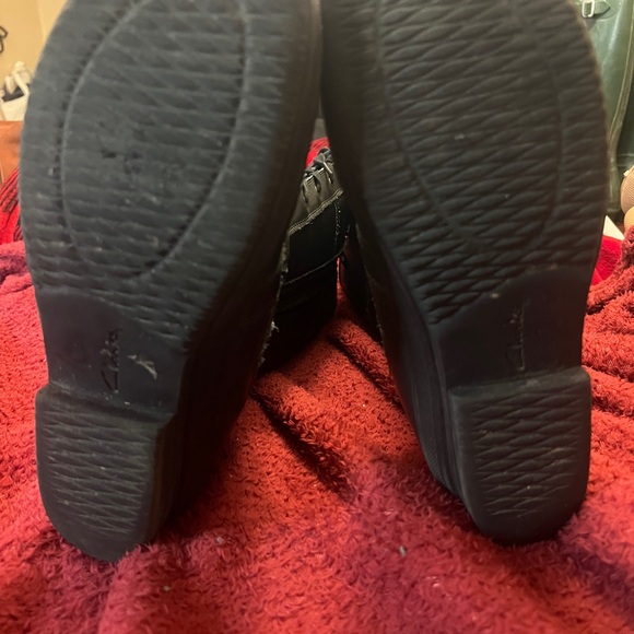 Clarks Snow Boots New Women Knee High Faux Fur Lined Shoes Sz 7.5 Winter black - Picture 9 of 9
